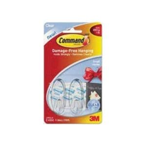 Command Hooks, Medium, Clear #17091CLR