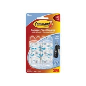 Command Hooks, Mini, Clear #17006CLR