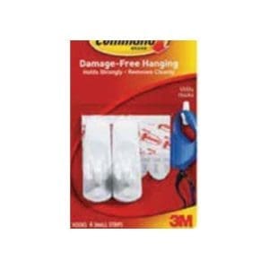 Command Hooks, Small, White #17002