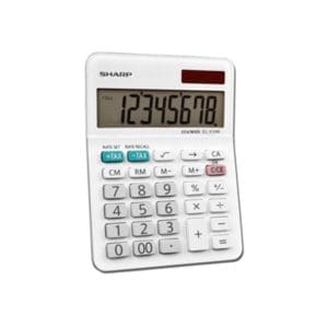 EL-310WB Twin Powered Semi-Desktop Calculator, 8-Digit LCD