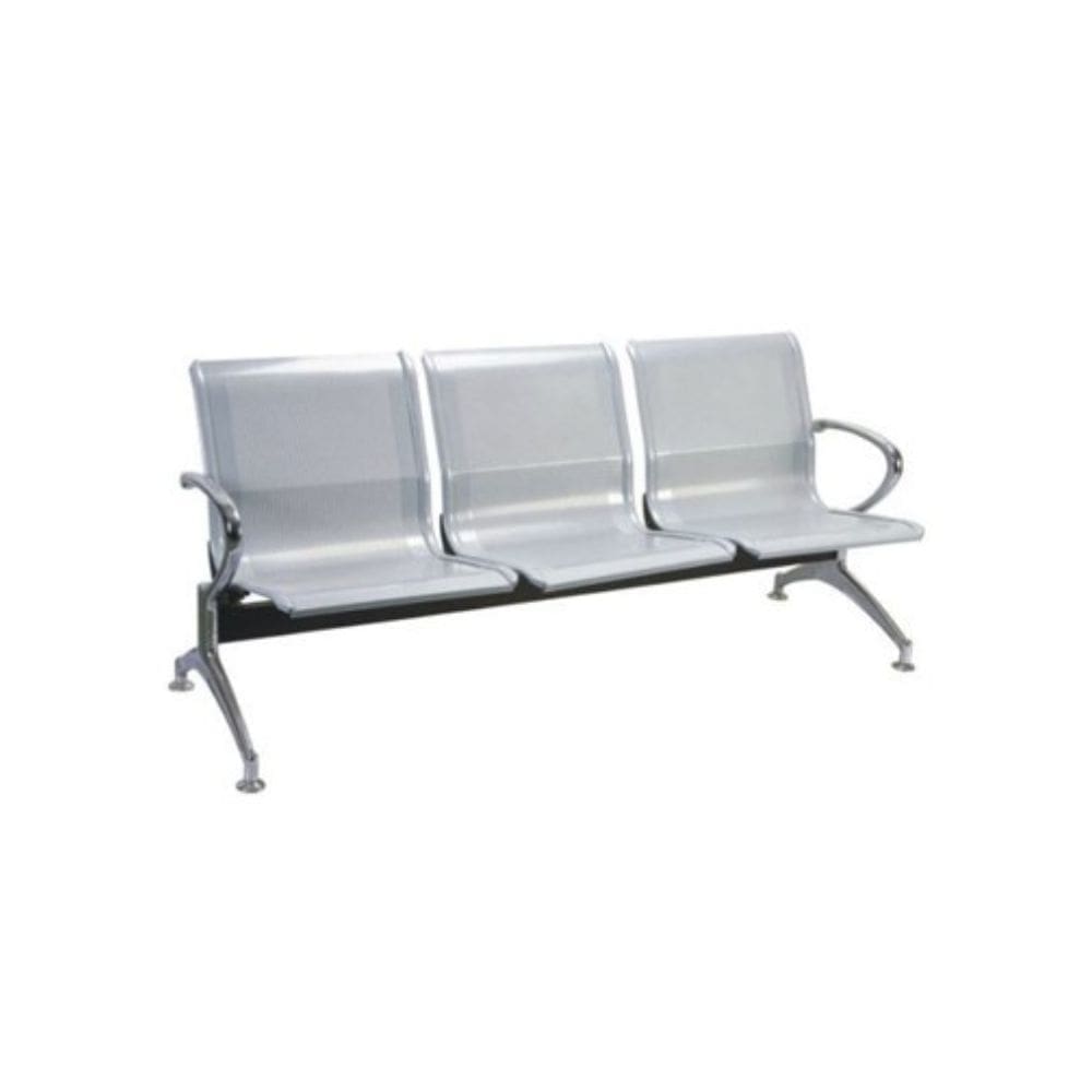 3-Seater Visitor Chair - Black or Chrome Finish (AA-RU3BK or AA-RU3C)