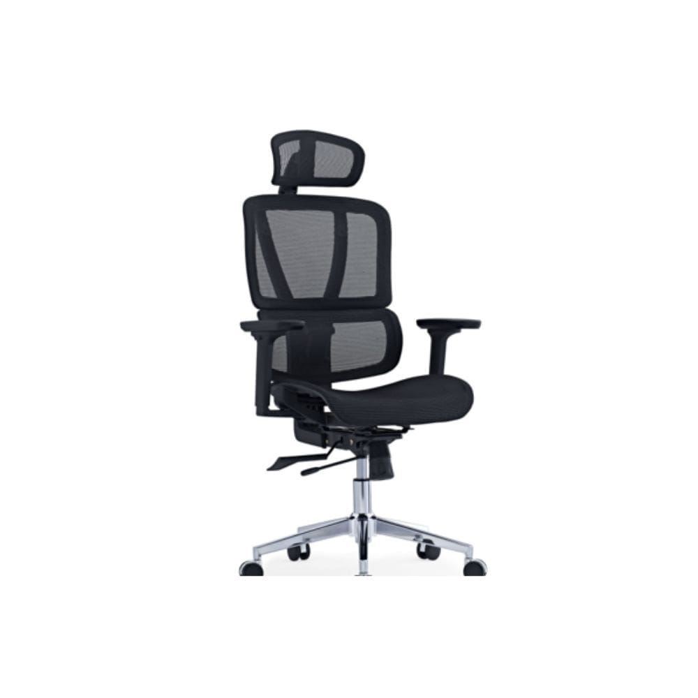 High Back Full Mesh Finish With Headrest Black (AA-5384)