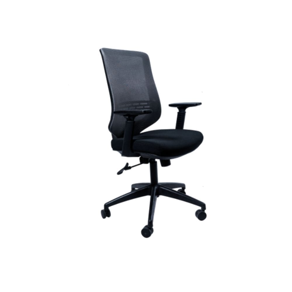 High Back Mesh Finish With Fabric Seat Black (AA-5323)